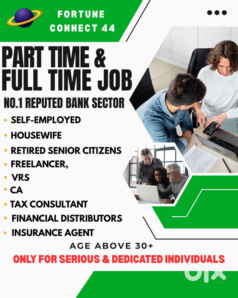 PART-TIME / FULL-TIME JOB – Great Career Option – Age Above 25