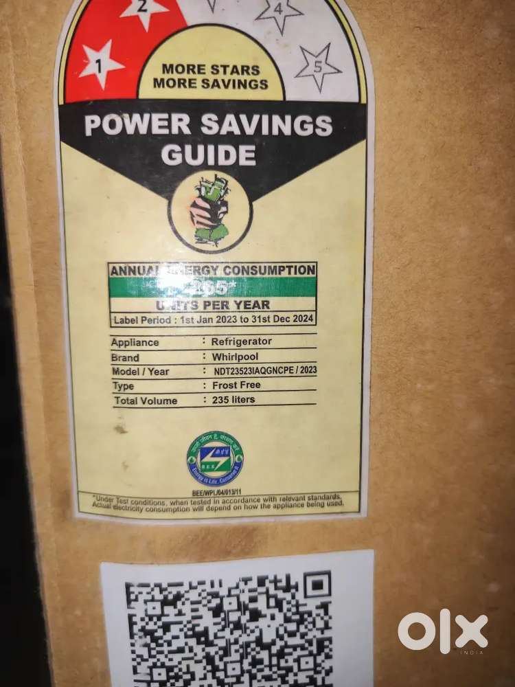 Brand New Whirlpool 235L Double Door Fridge – Unused & Sealed Box