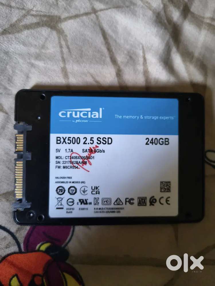 Crucial ssd 240gb 6b/s sata