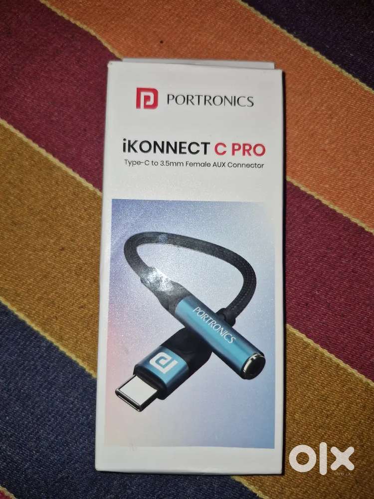 Portronics iKonnect C Pro - USB-C to 3.5mm Adapter (Brand New)