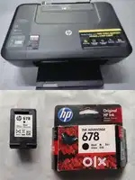 HP DeskJet 2515 Printer (Needs Repair) + New HP 678 Black Cartridge
