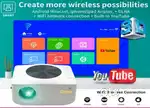 LIVE DEMO WATCH LIVE TV IPL A BIG SCREEN OMEX SMART WIFI LED PROJECTOR