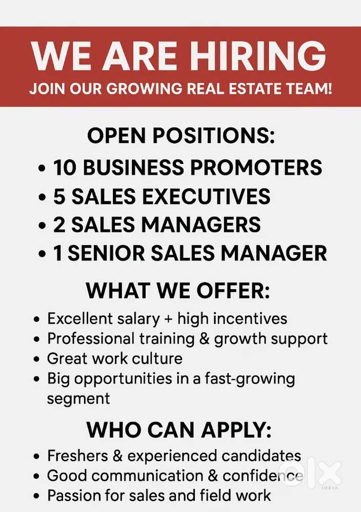 Sales and marketing Job