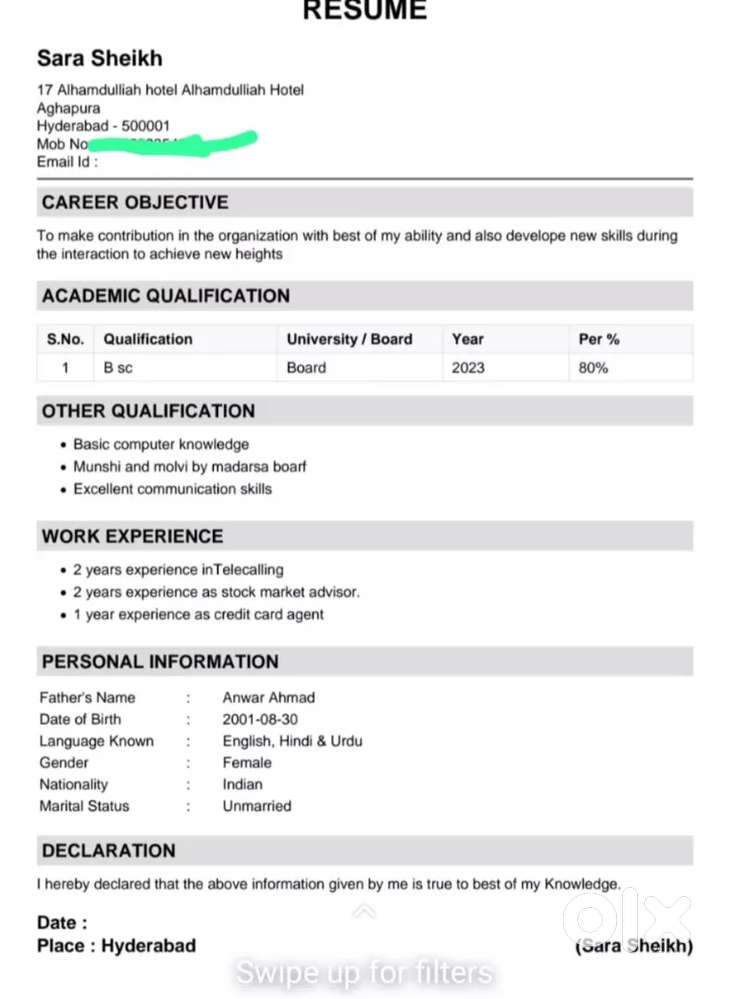 Looking for a job