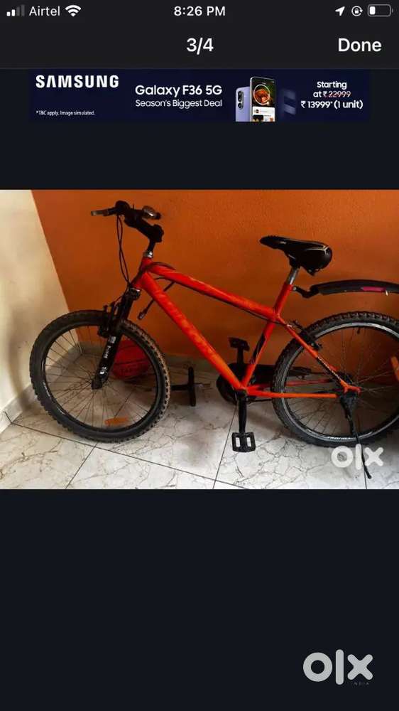Milton sports cycle.Only 1.5 months used
