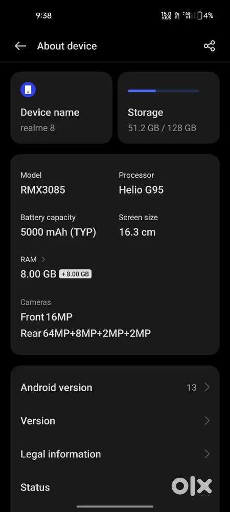 No problem 8+8  128