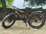 Fat Tire bike with dual disc brake with dual suspension