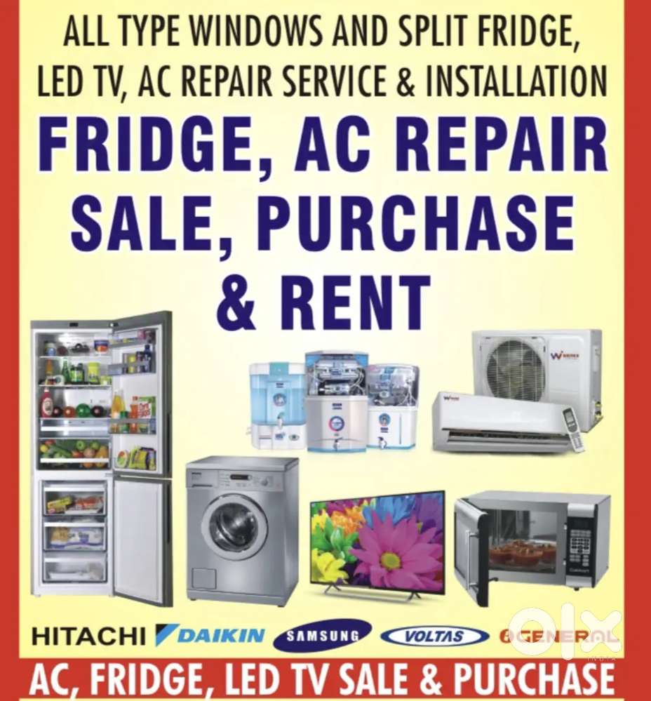 Fridge washing Machine Rent repair Gas