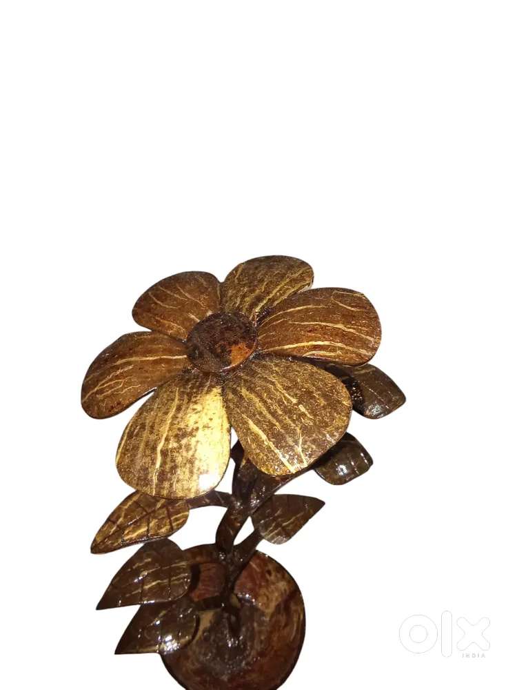 Coconut shell flower, using coconut shell.