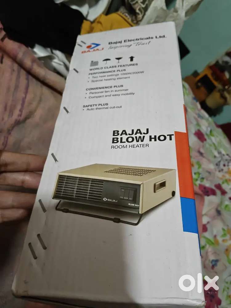 BAJAJ(BLOW HOT)2000W ELECTRIC FAN HEATER IN EXCELLENT CONDITION RESALE