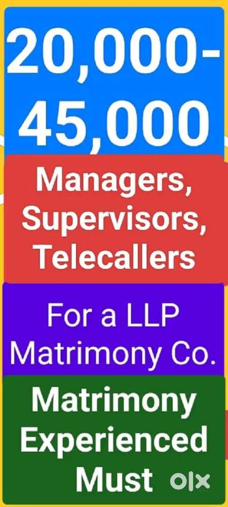 Wanted Managers, Supervisors, Telecallers