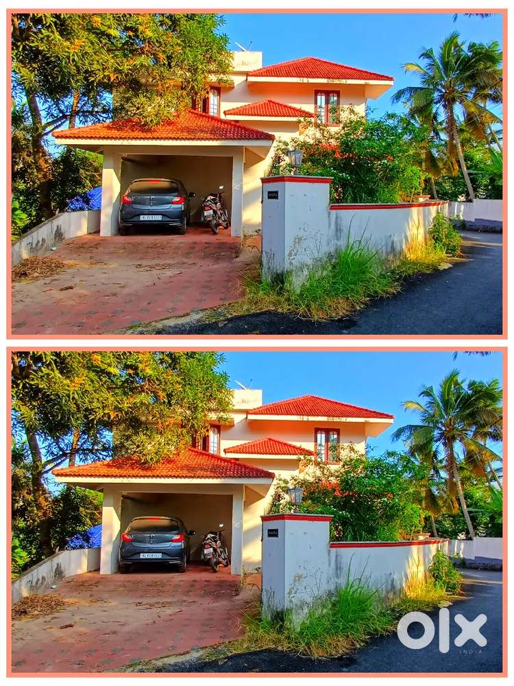 8 cent 12 year redbrick old house for sale at kazhakuttom Greenfield