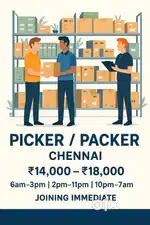 Need immediate joining picker Packer ( Kk Nagar Network 2..)