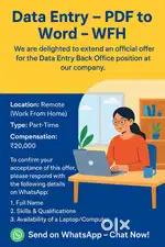 Data Entry E-Book Typing Project - Work From Home   Job Description -
