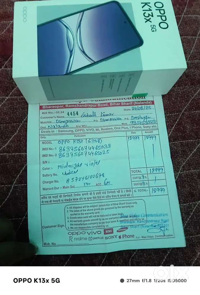 Oppo k13x 8/128