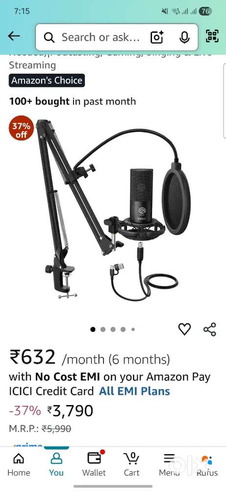 Fifine T669 Complete kit for sell