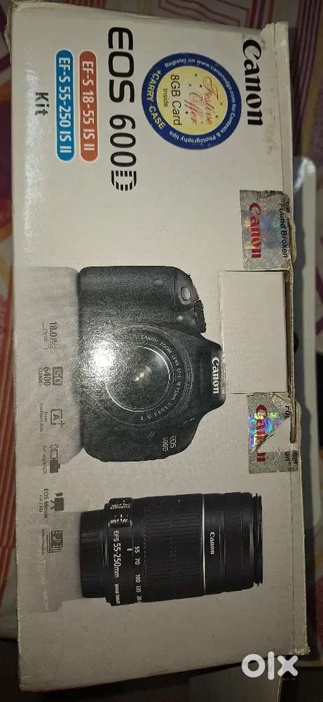 Canon EOS600D Kit and EF50mm f/1.8 II