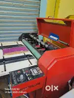 Half cutting creesing machine