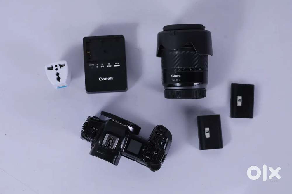 Canon R with lens