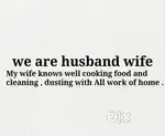 We are husband wife . Searching for a job..