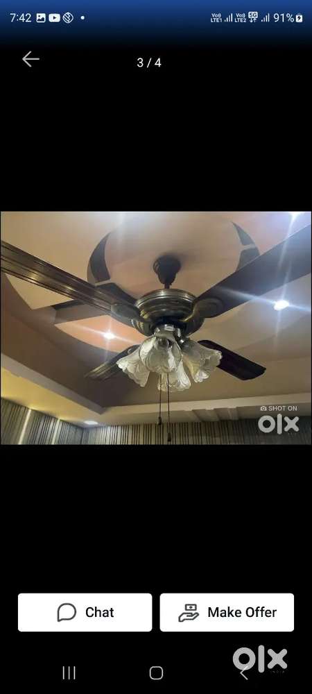 2 Havells maestro light fancy fan