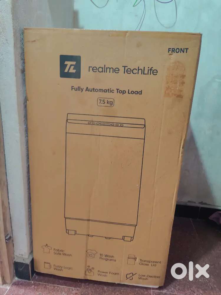 Realme brand new washing machine 7.5kg