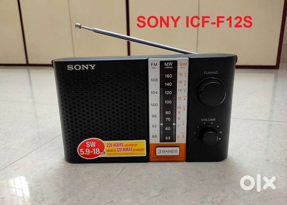 Sony Radio Model ICF-F12 (3 Bands) / FM / SW / MW