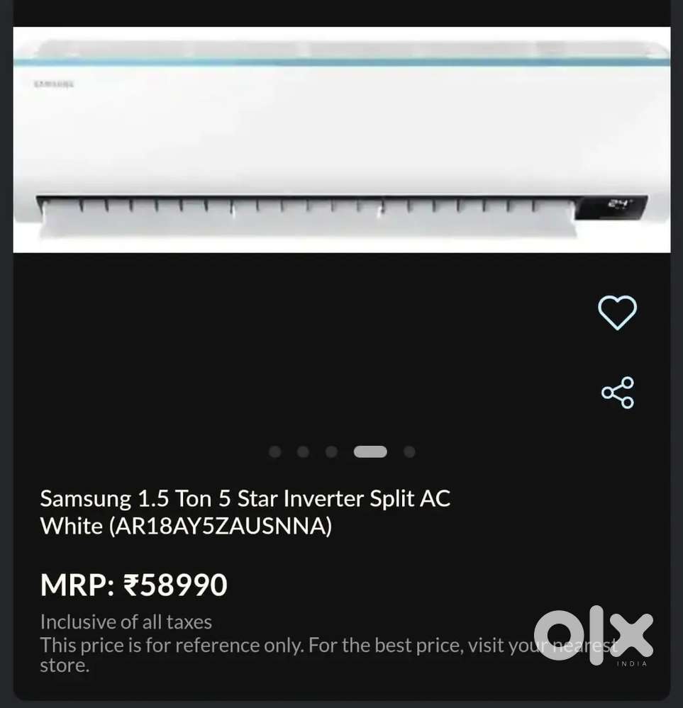SAMSUNG 1.5 Ton 5 Star Split digital Inverter AC