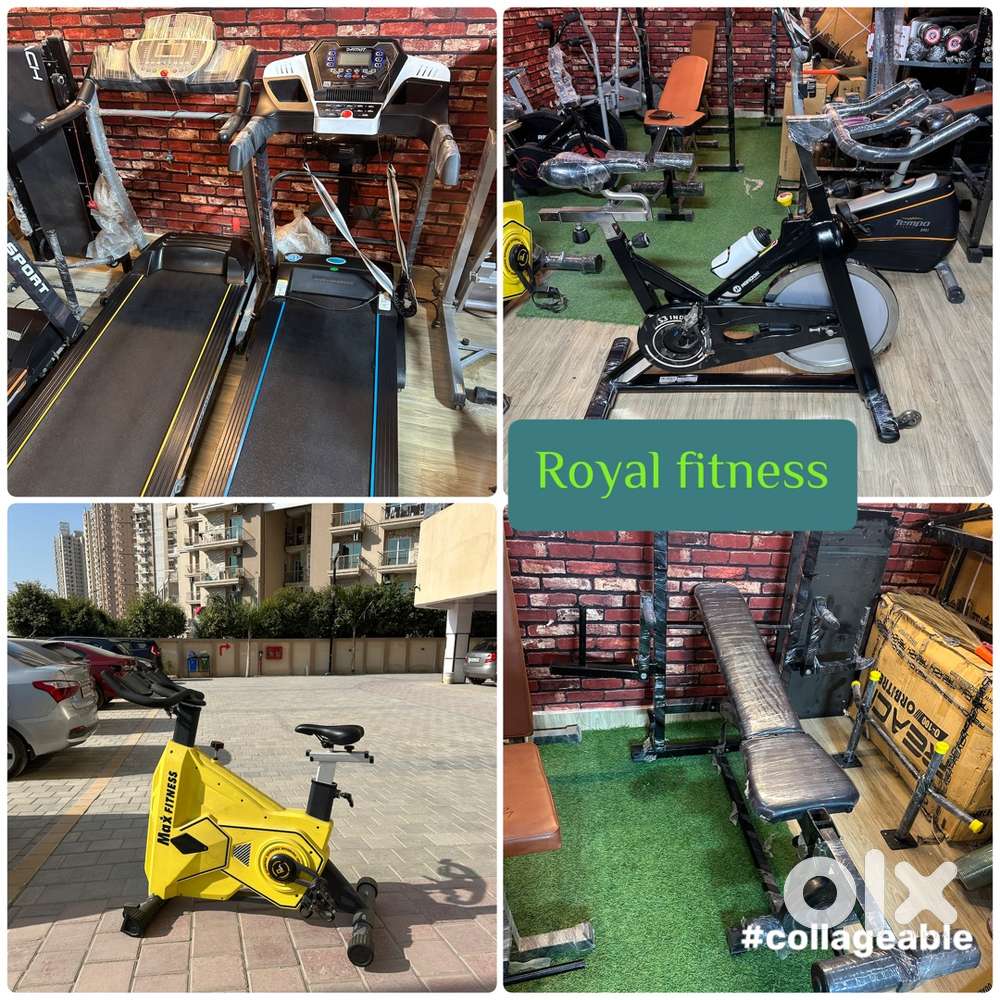 All gym exercise cycle amd treadmill available