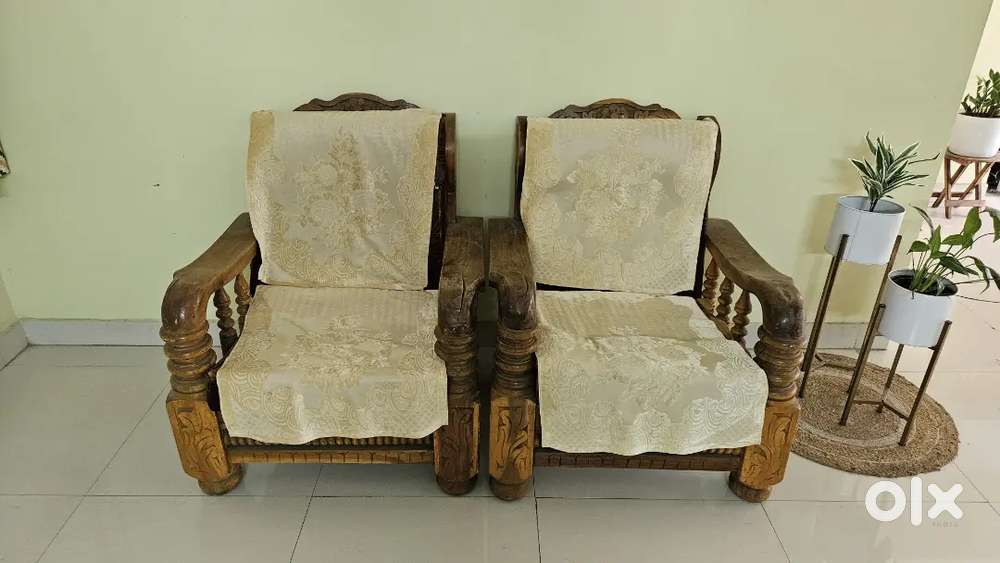 Single Seater Wooden Sofa