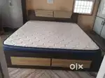 Cot with kurl-on mattress 6*6