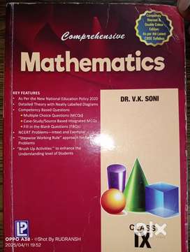 V.K. Soni Comprehensive Maths Class 9th Book