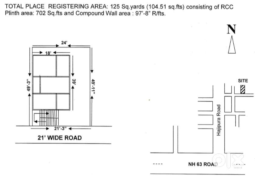 3 BHK with 3 Bathroom House