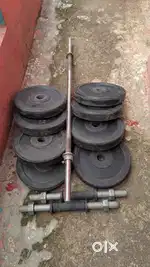 Hi I wanted to sell Home Gym Equipment 22kg weight with 3 Metal Rods