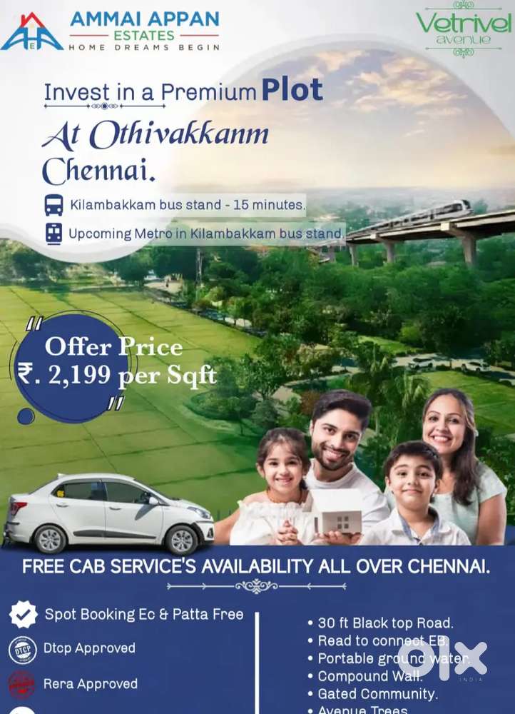Fully Residential Villa Plots Near Kilambakkam