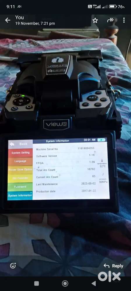 Vew inno3 splicing mechine for sale core to core 6 motore