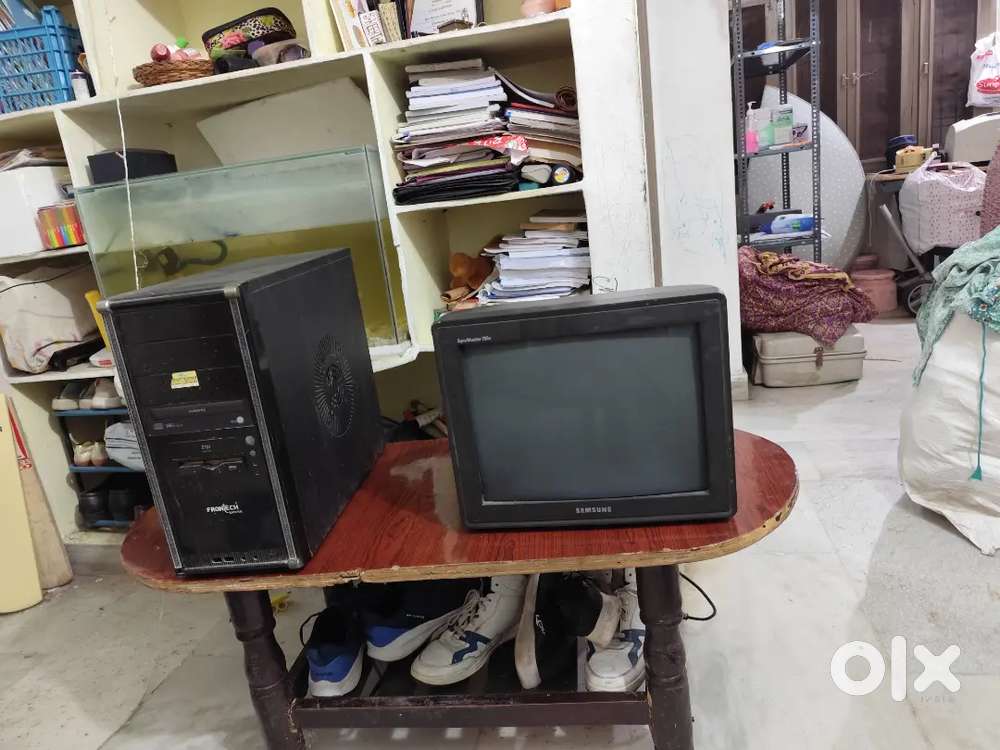 Computer Cpu and monitor