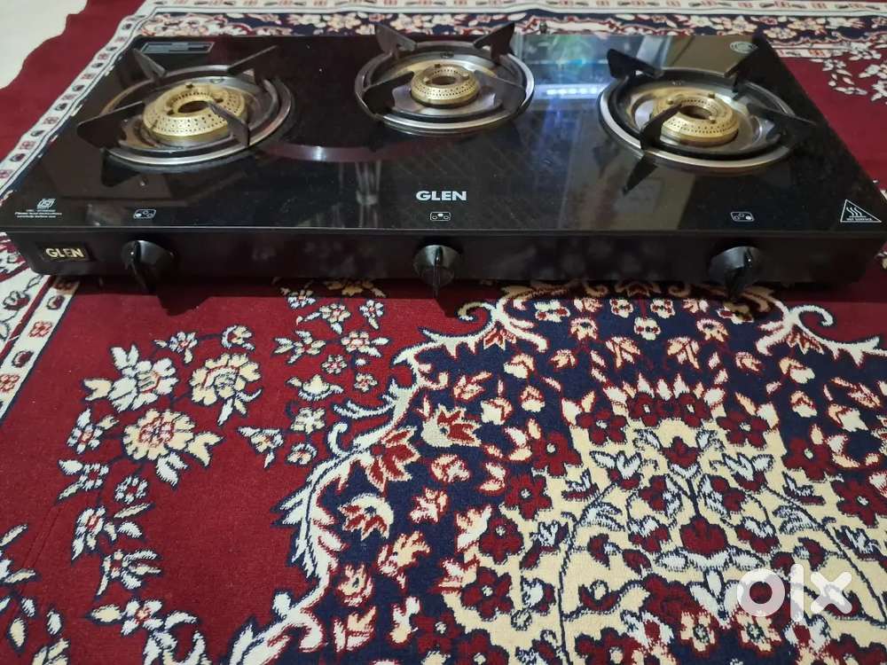 Glen Toughened Glass 3 Burner Gas Stove For Sale!!