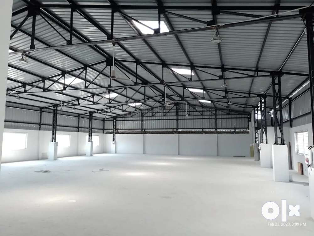 5000 Sq ft RCC Factory shed for Rent at Manjusar