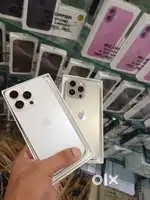 Iphone 13pro 15pro max white colour 96% bry health Refurbished mobile
