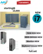 Branded CPU - i7 Process Intel  Monitor  Starting @15,999  Cash on hom