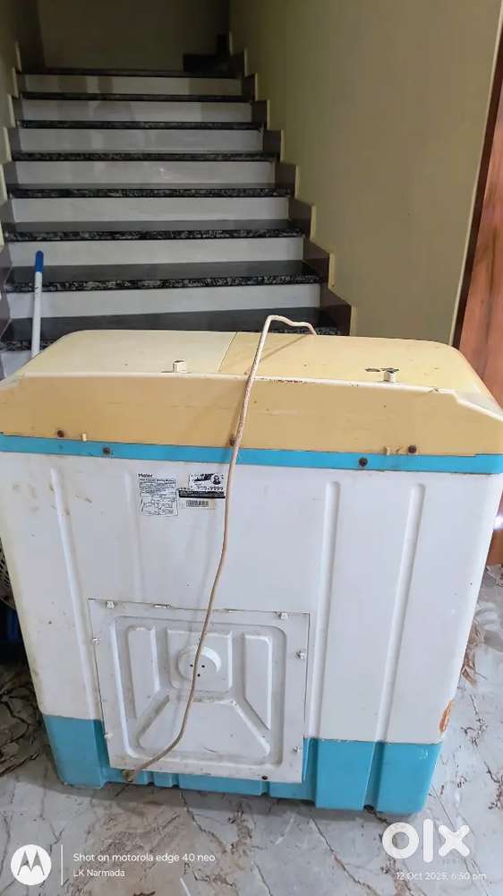 Haier semi automatic washing machine