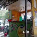Food Cart Van , 2 Burners & 1 Big Flat Tawa fitted , LED Light fitted