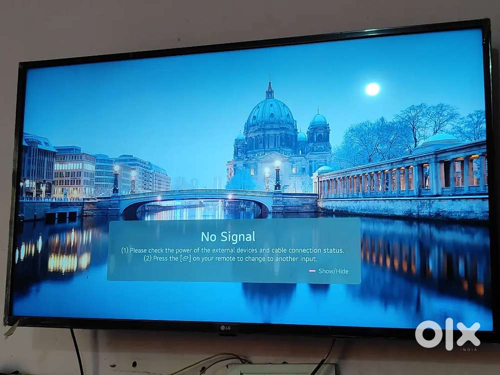 Tv is 43inches