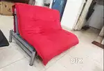 Godrej mild steel three seater sofa cum bed