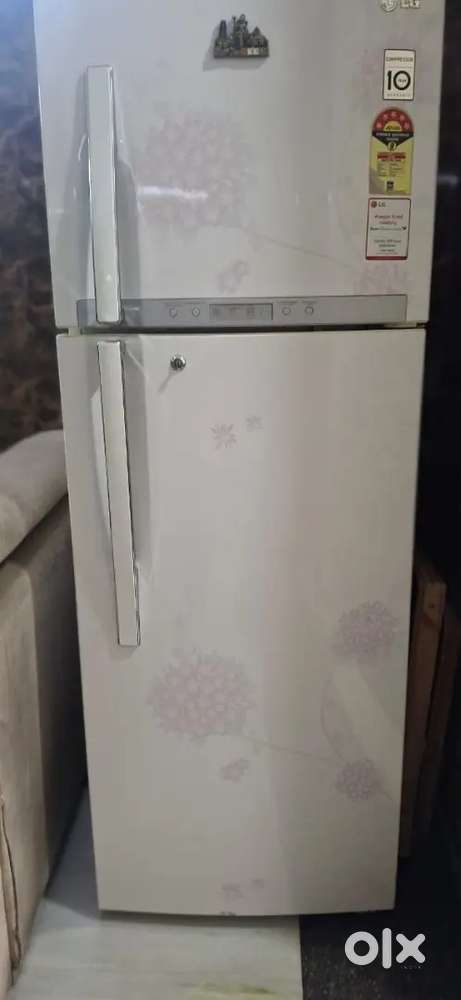 White color fridge lg