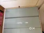 Plywood wardrobe with profile doors