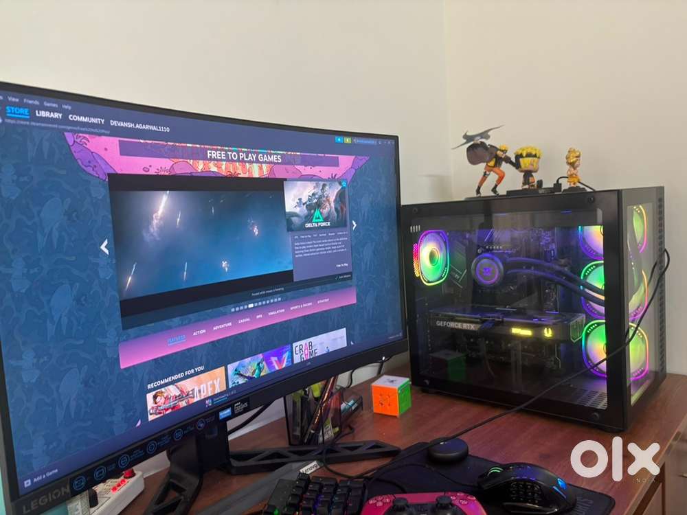Gaming PC with warranty bill and box
