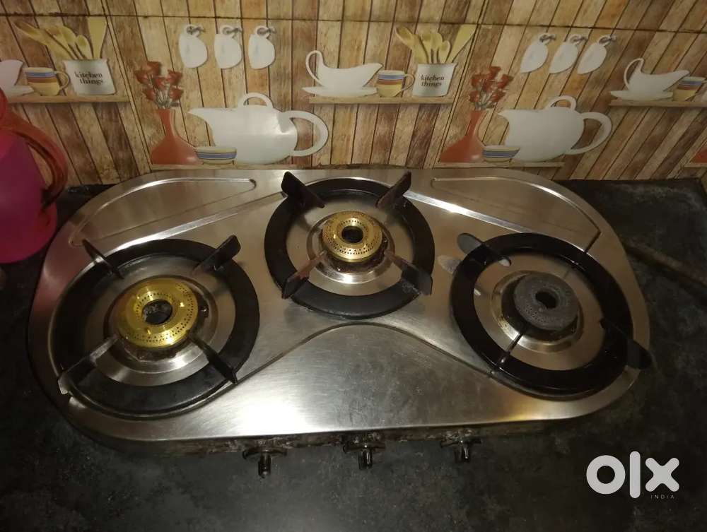 3 burner gas stove