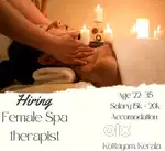 Kumarakam Therapist Cross massage vacancy  ladies job